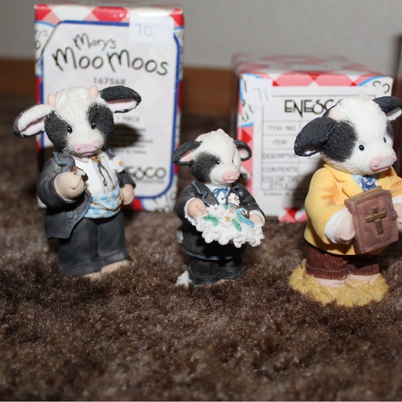 Mary Moo Moos Lot Of 33 -Random Assortment, Wedding Moo Set & Mary Moo Moo Frame - Picture 6 of 14